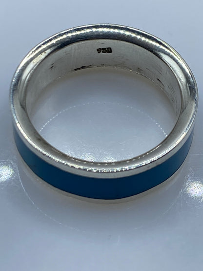 Anillo de Plata .950 con Turquesa Azul Cielo — Taxco — foto 5