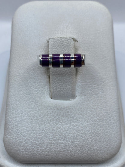 Anillo de plata .925 minimalista con diseño de líneas limpas en estuche blanco