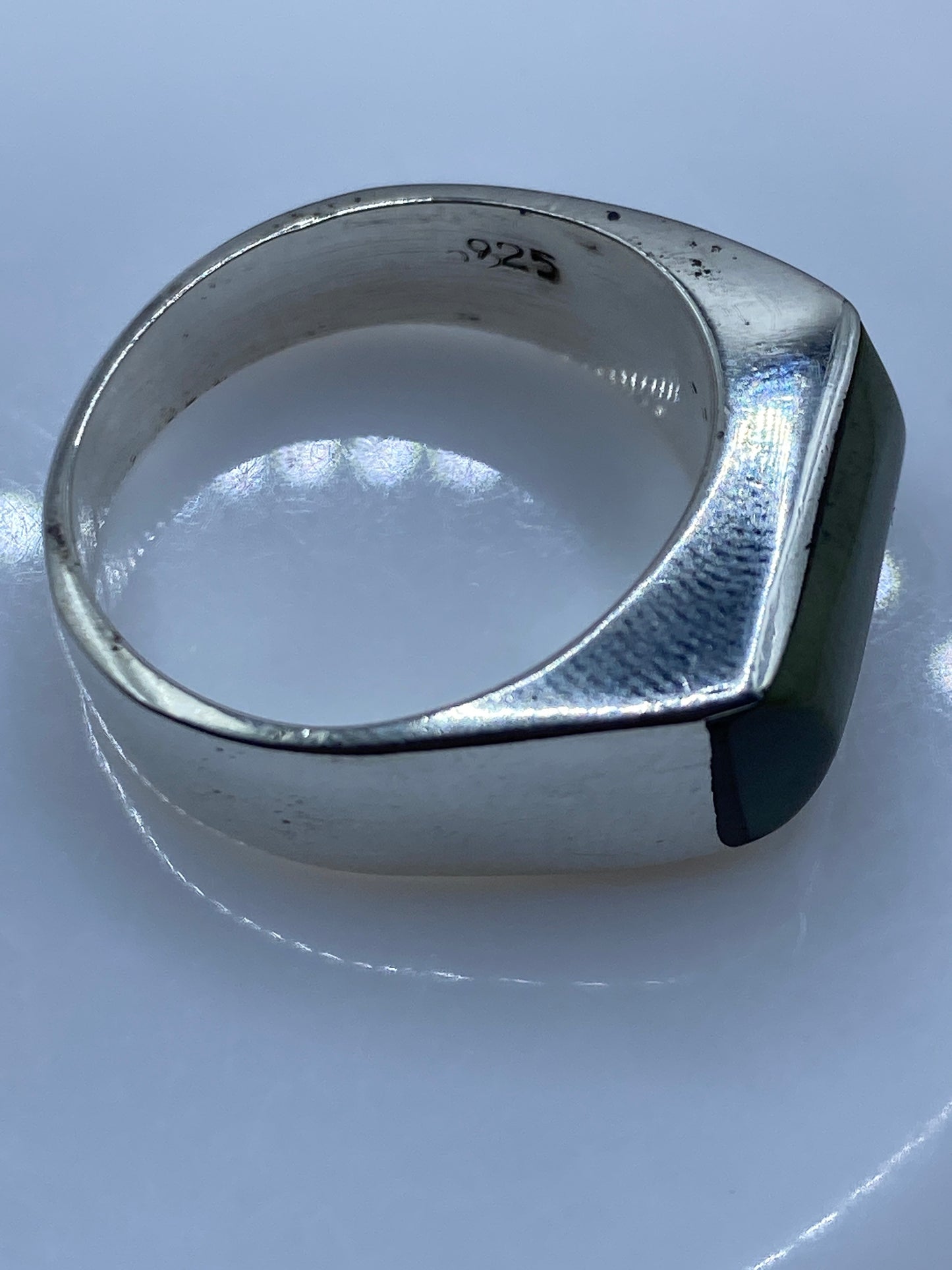 Anillo de Plata con Piedra Verde Olivo — Taxco .925 — foto 5