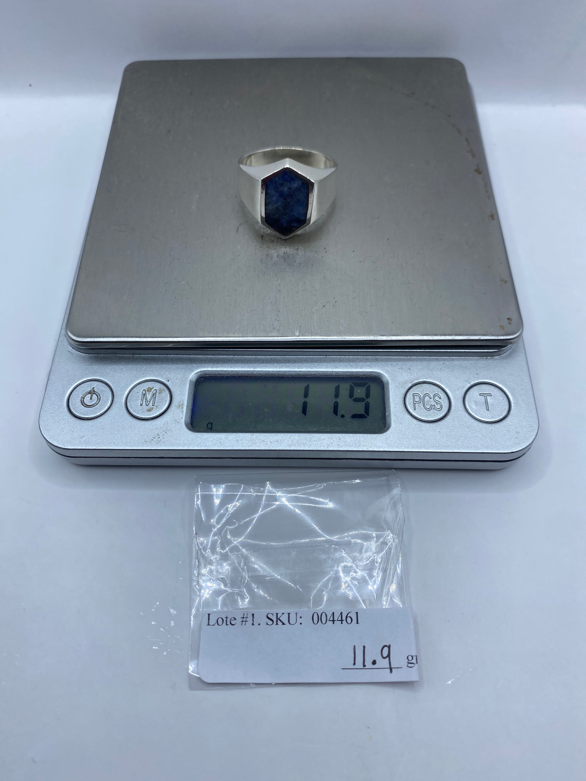 Anillo de Plata Lapislázuli para Él — Taxco .925 — foto 6