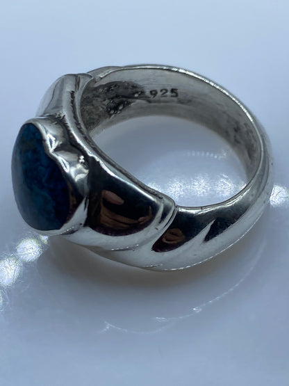Anillo de Plata Corazón con Piedra Azul — Taxco .925 — foto 5