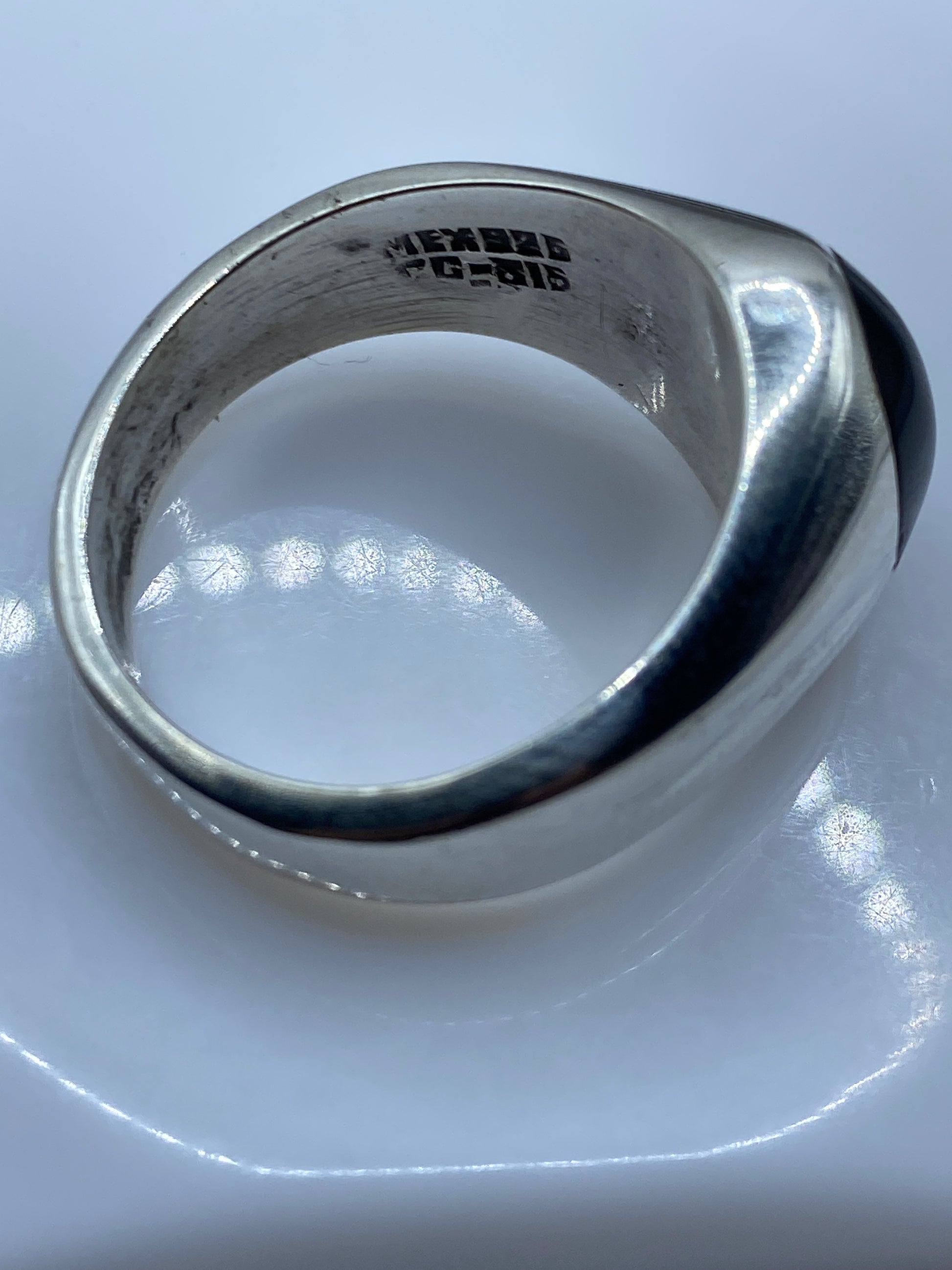 Anillo de Plata Onix Negro para Hombre — Taxco .925 — foto 5