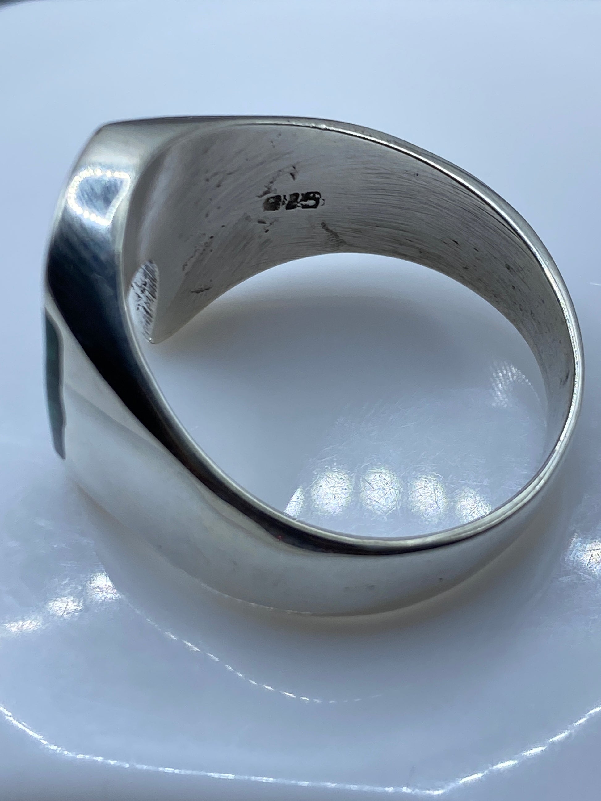 Anillo de Plata con Malaquita Verde — Taxco .925 — foto 5