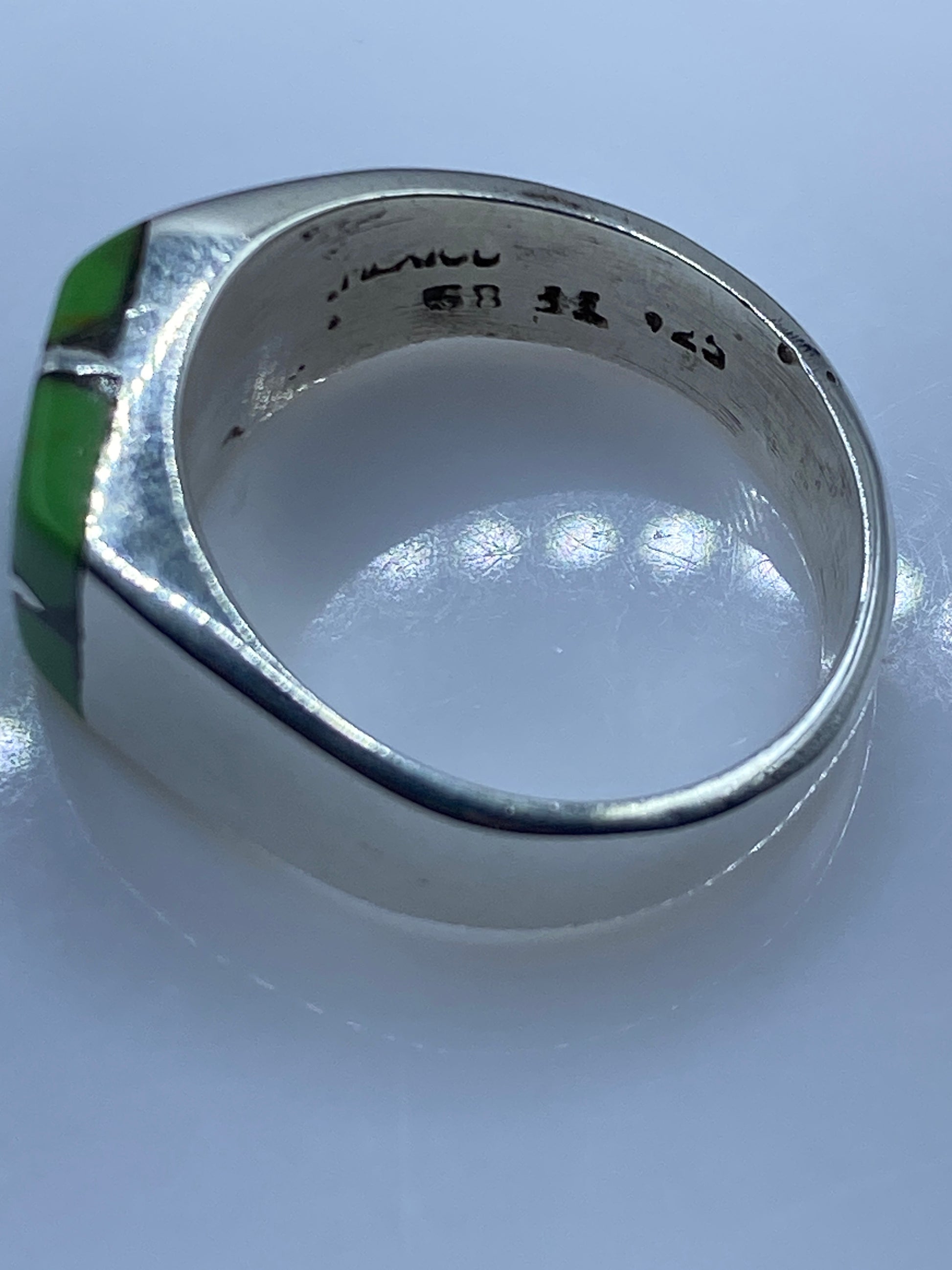 Anillo de Plata con Piedra Verde — Taxco .925 — foto 5
