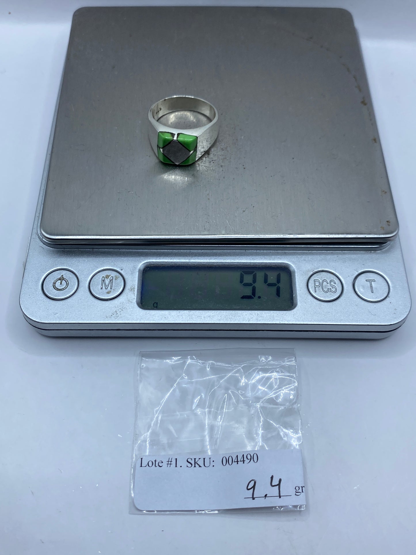 Anillo de Plata con Piedra Verde — Taxco .925 — foto 6