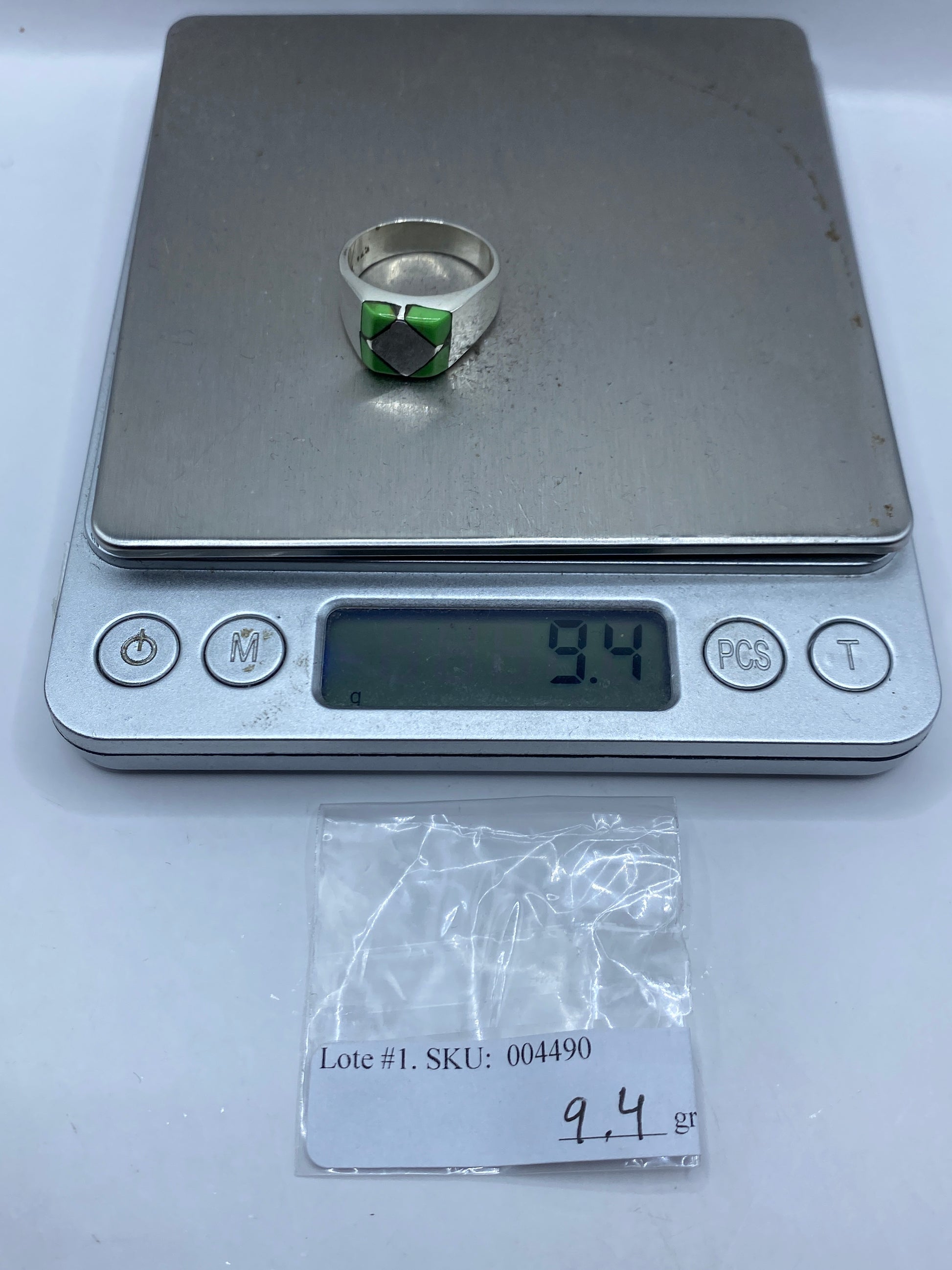 Anillo de Plata con Piedra Verde — Taxco .925 — foto 6