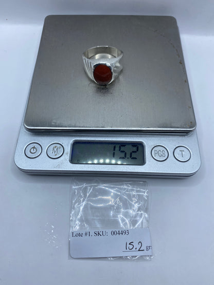 Anillo de Plata Masivo con Piedra — Taxco .925 Talla 13 — foto 6