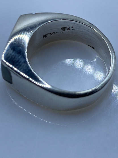 Anillo de Plata Turquesa Azul Cielo — Taxco .925 — foto 5