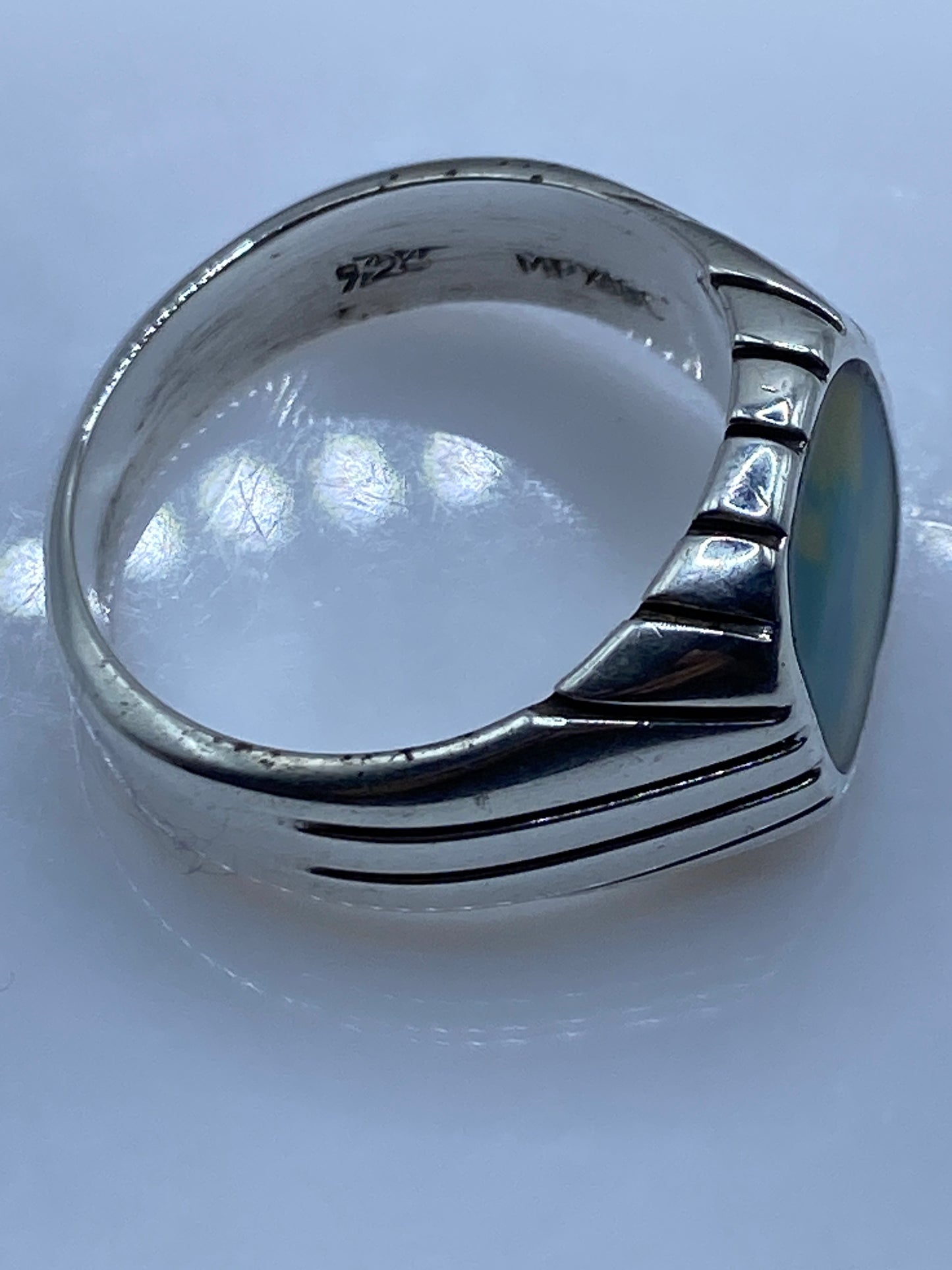 Anillo de Plata con Piedra Amarilla — Taxco .925 — foto 5