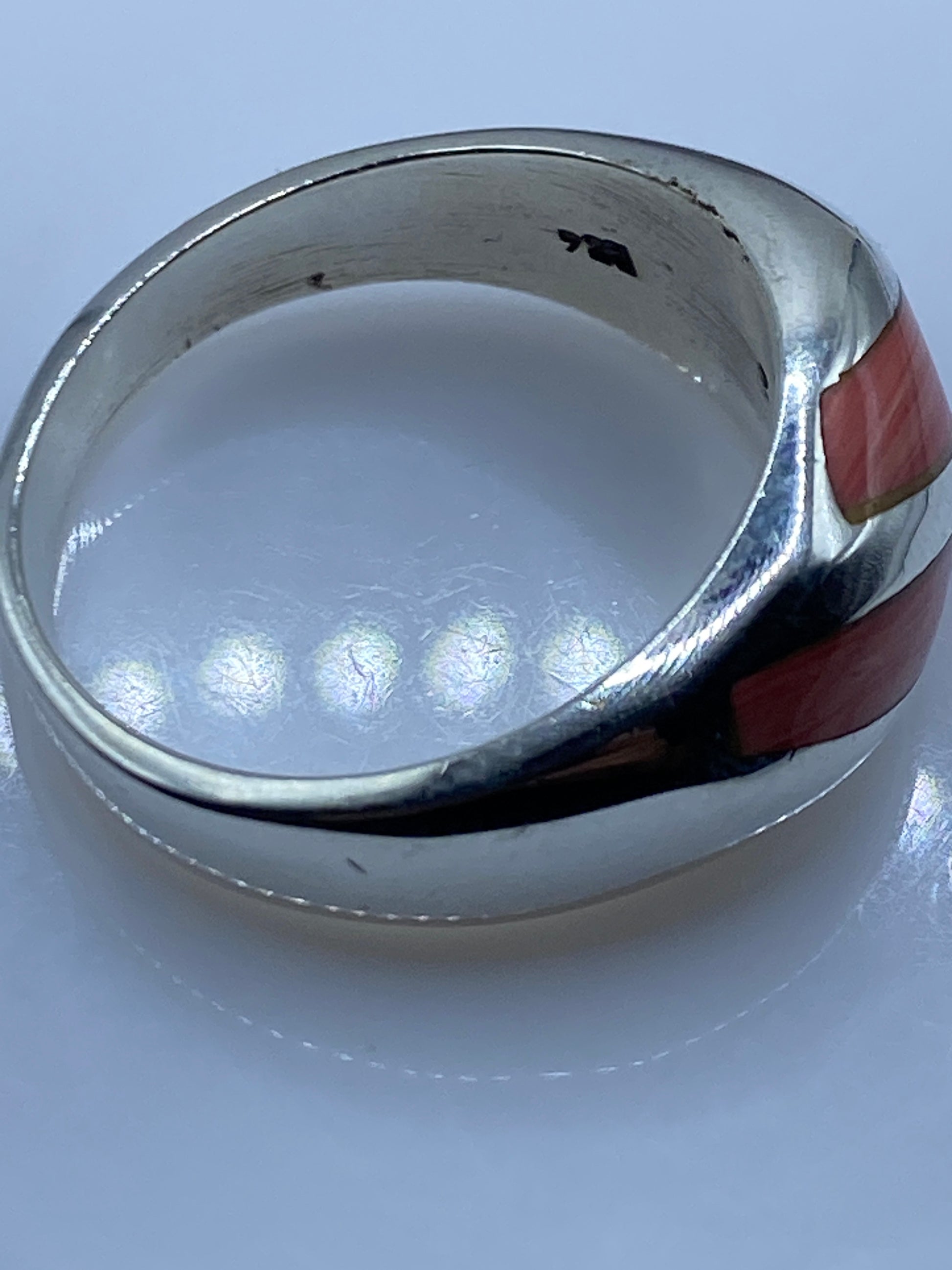 Anillo de Plata con Coral Engastado — Taxco .925 — foto 5