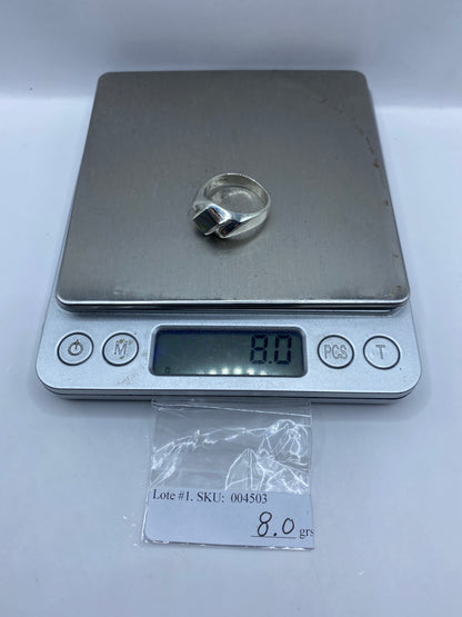 Anillo de Plata Engastado Moderno Unisex — Taxco .925 — foto 6