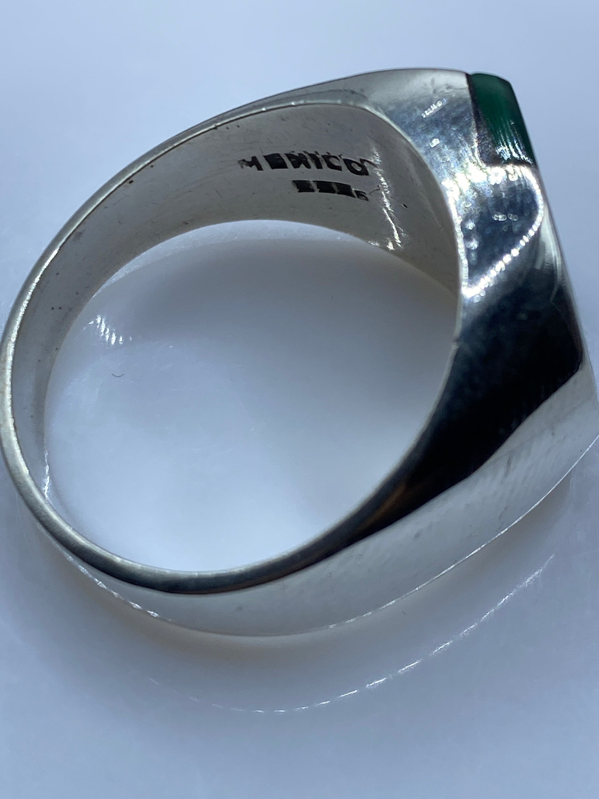 Anillo de Plata Malaquita para Hombre — Taxco .925 — foto 5