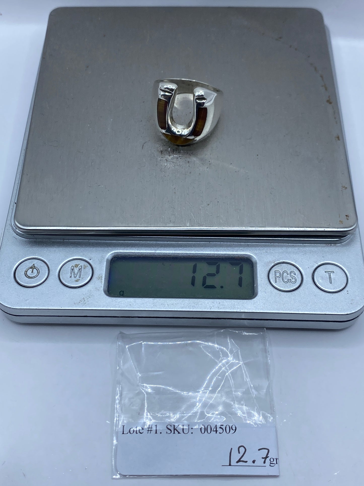 Anillo de Plata .925 con Piedra Café — Taxco Hombre — foto 5