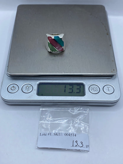 Anillo de Plata con Incrustación Multicolor — Taxco .925 — foto 5