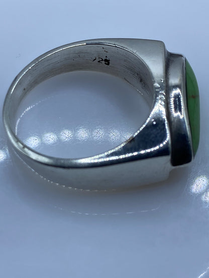 Anillo de Plata Minimalista con Piedra Verde — Taxco .925 — foto 5