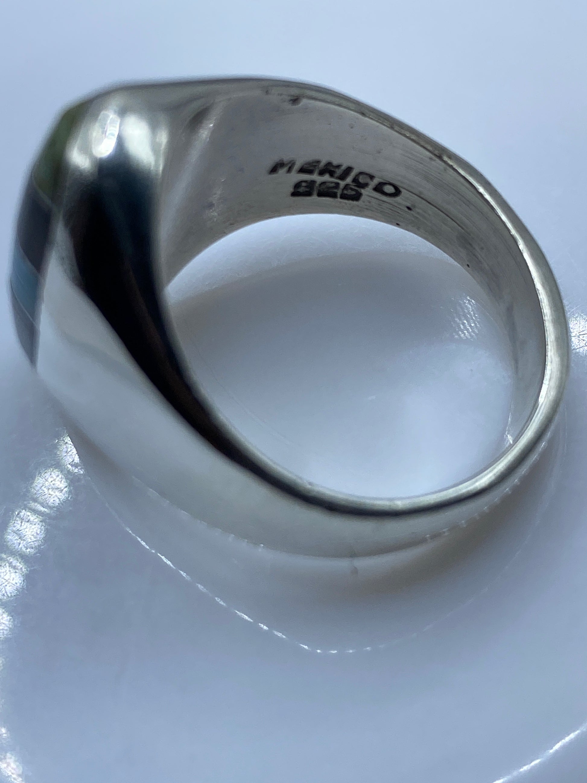Anillo de Plata Turquesa para Hombre — Taxco .925 — foto 5