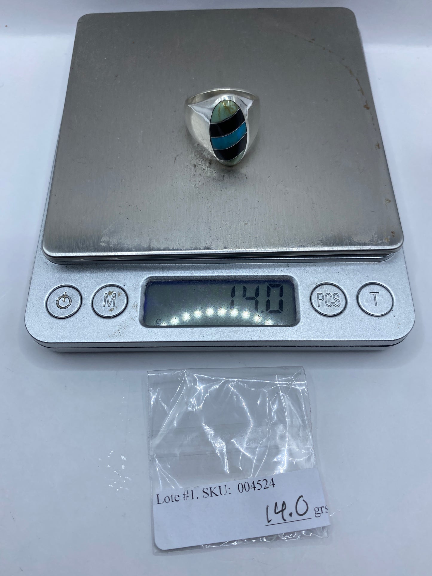 Anillo de Plata Turquesa para Hombre — Taxco .925 — foto 6