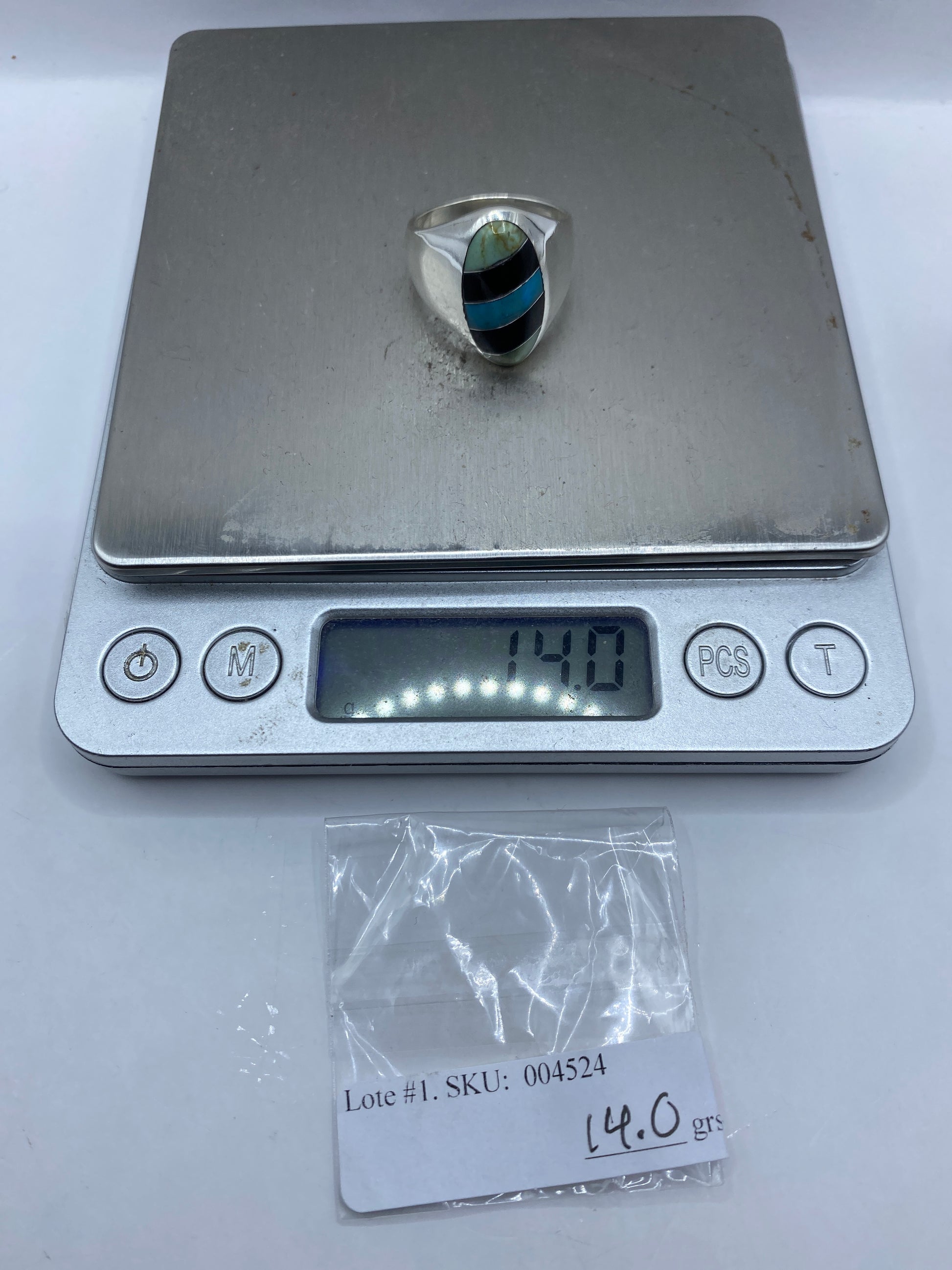 Anillo de Plata Turquesa para Hombre — Taxco .925 — foto 6