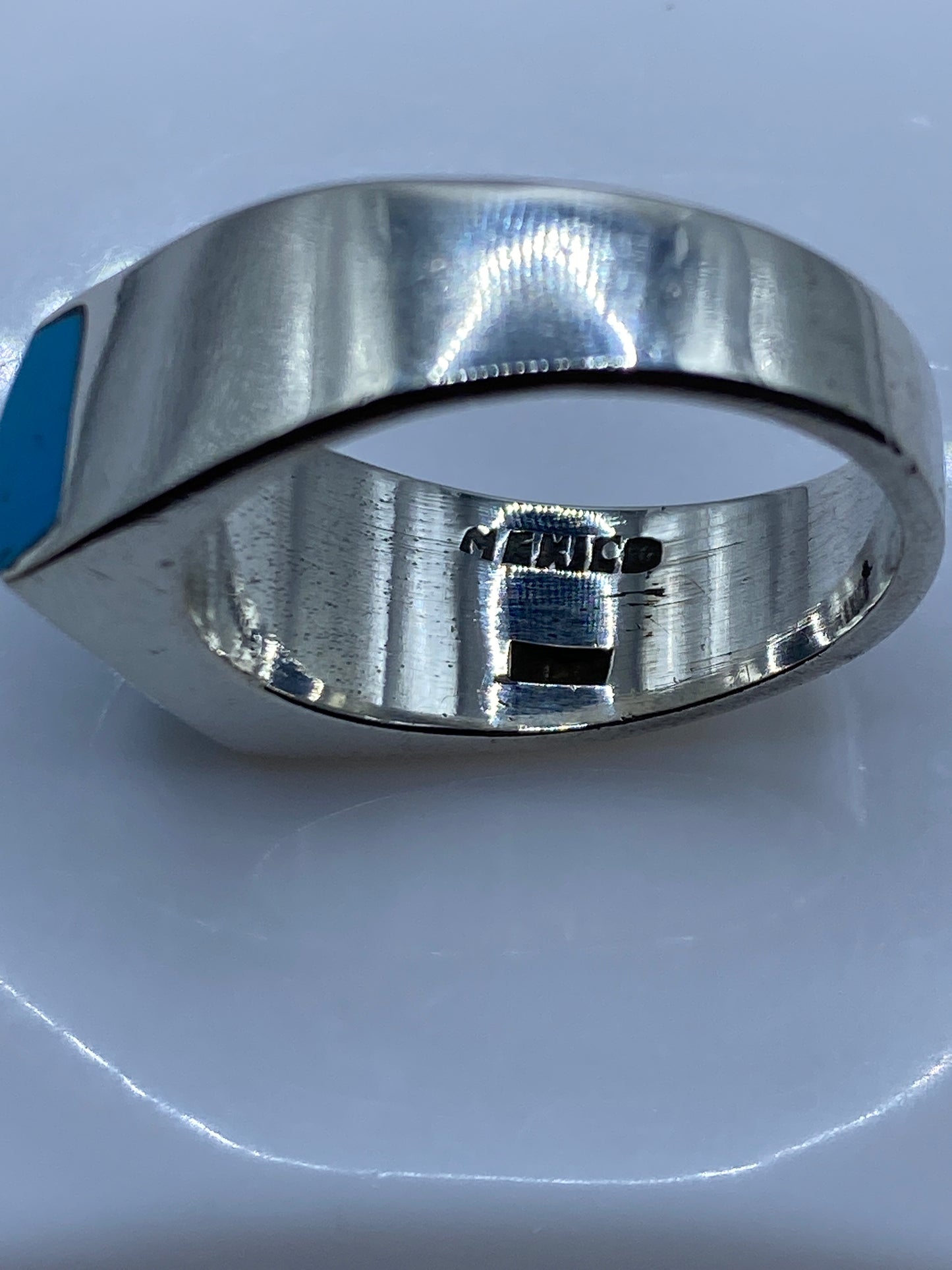 Anillo de Plata .925 con Turquesa Azul Cielo — Taxco — foto 5