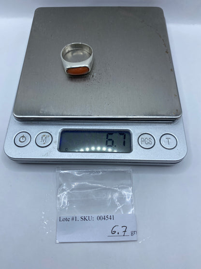Anillo de Plata con Coral Natural — Taxco .925 — foto 6