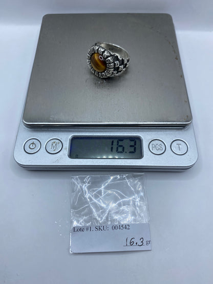 Anillo de Plata .950 con Piedra — Taxco Hecho a Mano — foto 6