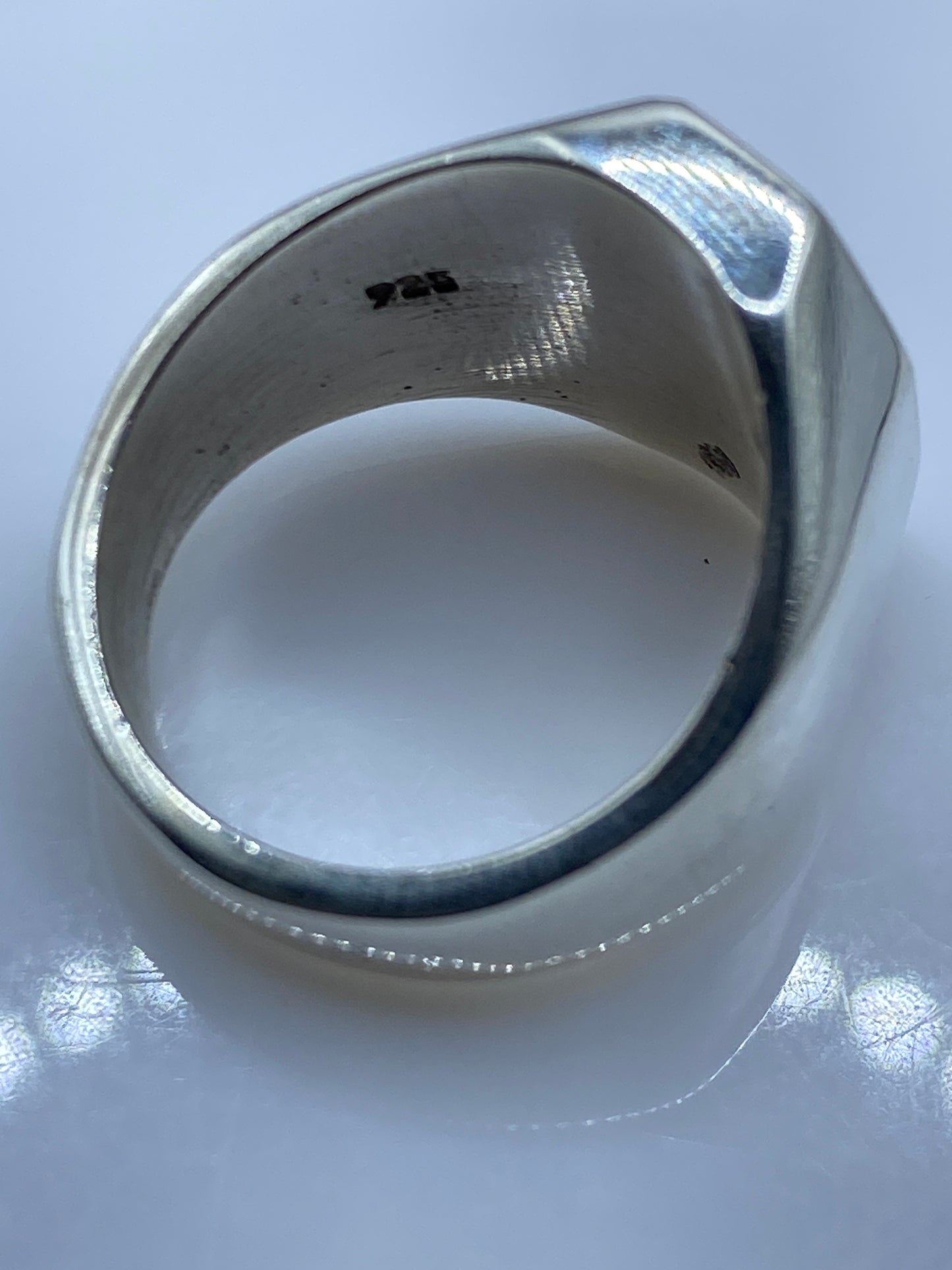 Anillo Sólido de Plata con Piedra Engastada — Taxco .925 — foto 5