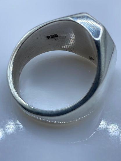 Anillo Sólido de Plata con Piedra Engastada — Taxco .925 — foto 5