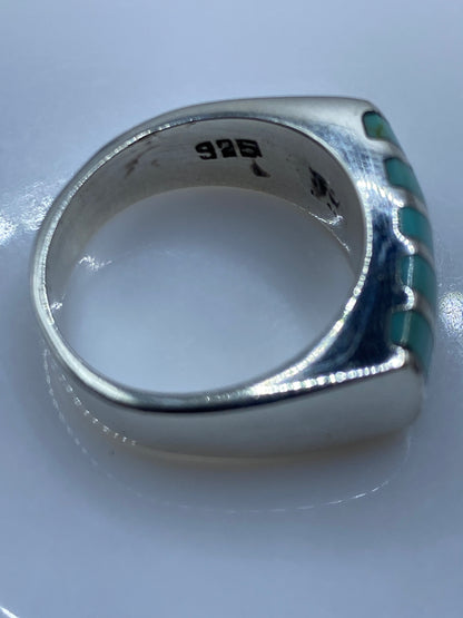 Anillo de Plata Turquesa Azul Cielo — Taxco .925 — foto 5