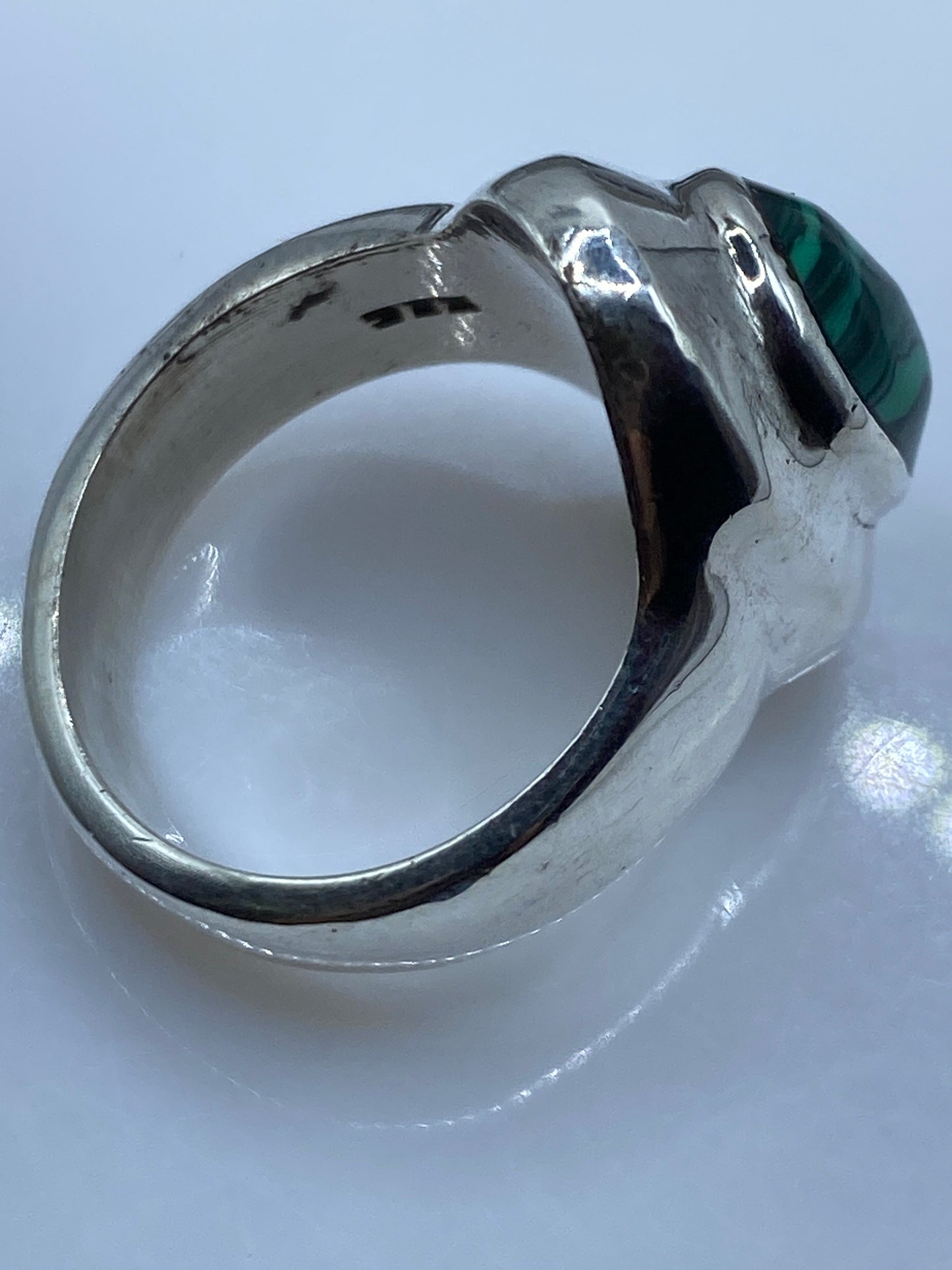 Anillo de Plata con Malaquita Verde — Taxco .925 — foto 5