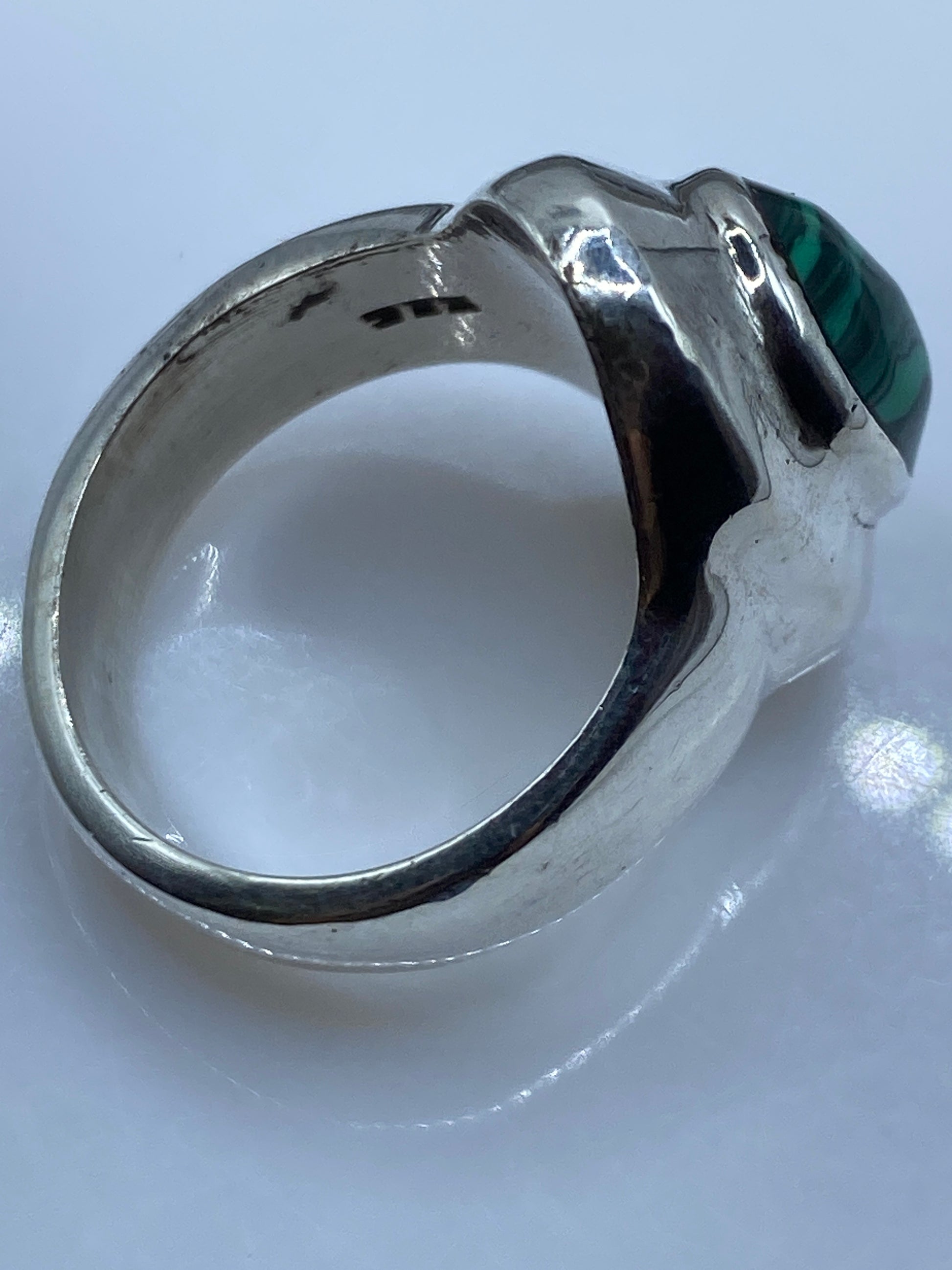 Anillo de Plata con Malaquita Verde — Taxco .925 — foto 5