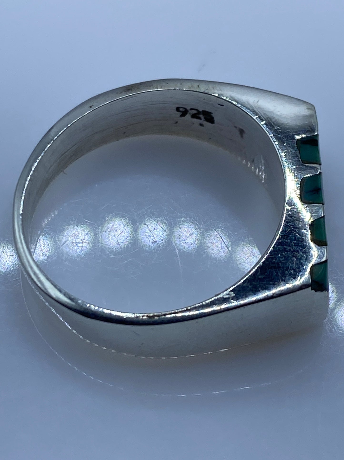 Anillo de Plata .925 con Turquesa Azul Cielo — Taxco Hecho a Medida — foto 5