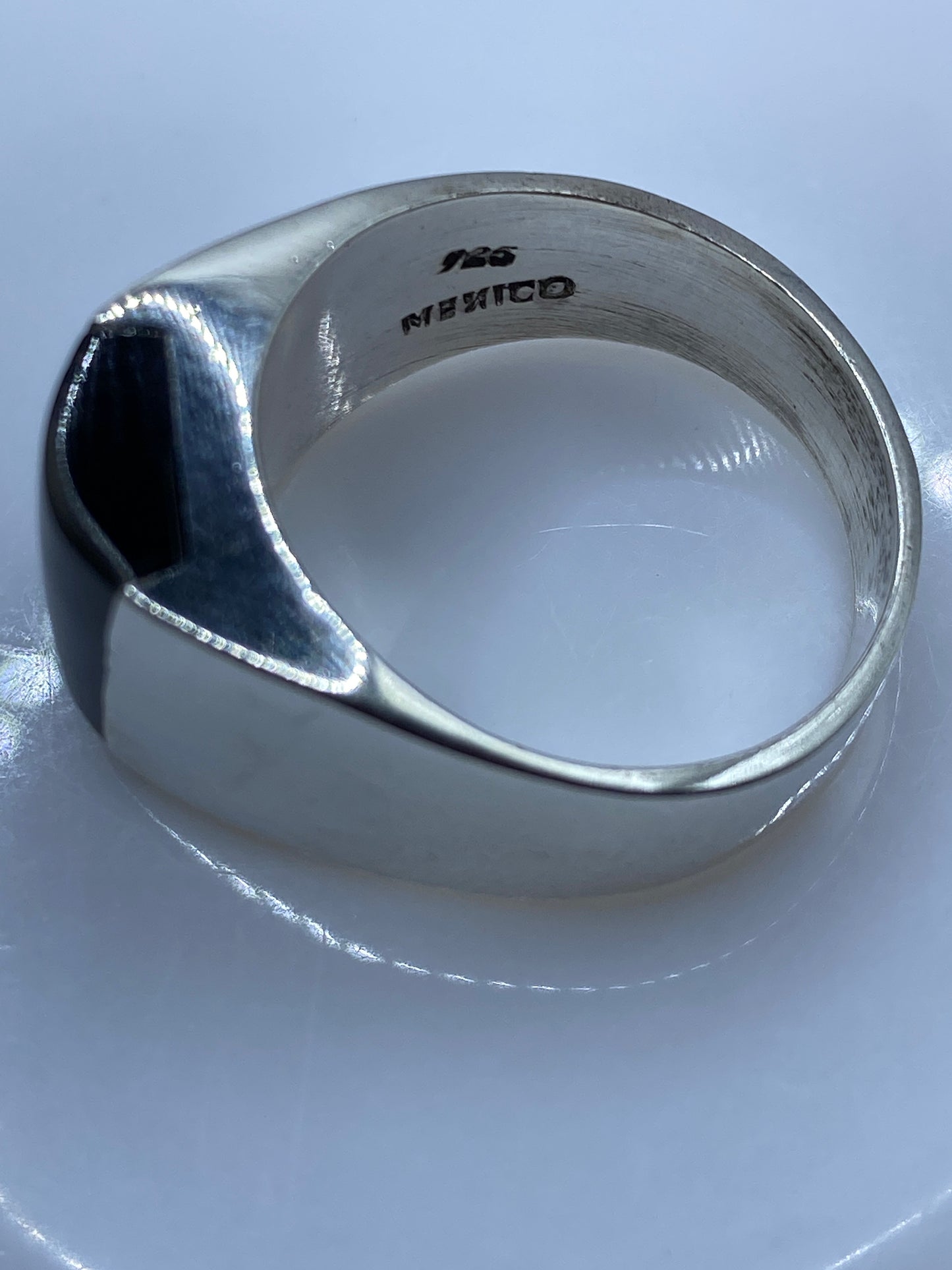 Anillo de Plata Ónix Negro Masivo — Taxco .925 — foto 5