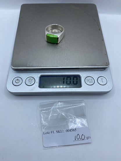 Anillo de Plata .925 con Piedra Verde — Taxco — foto 6