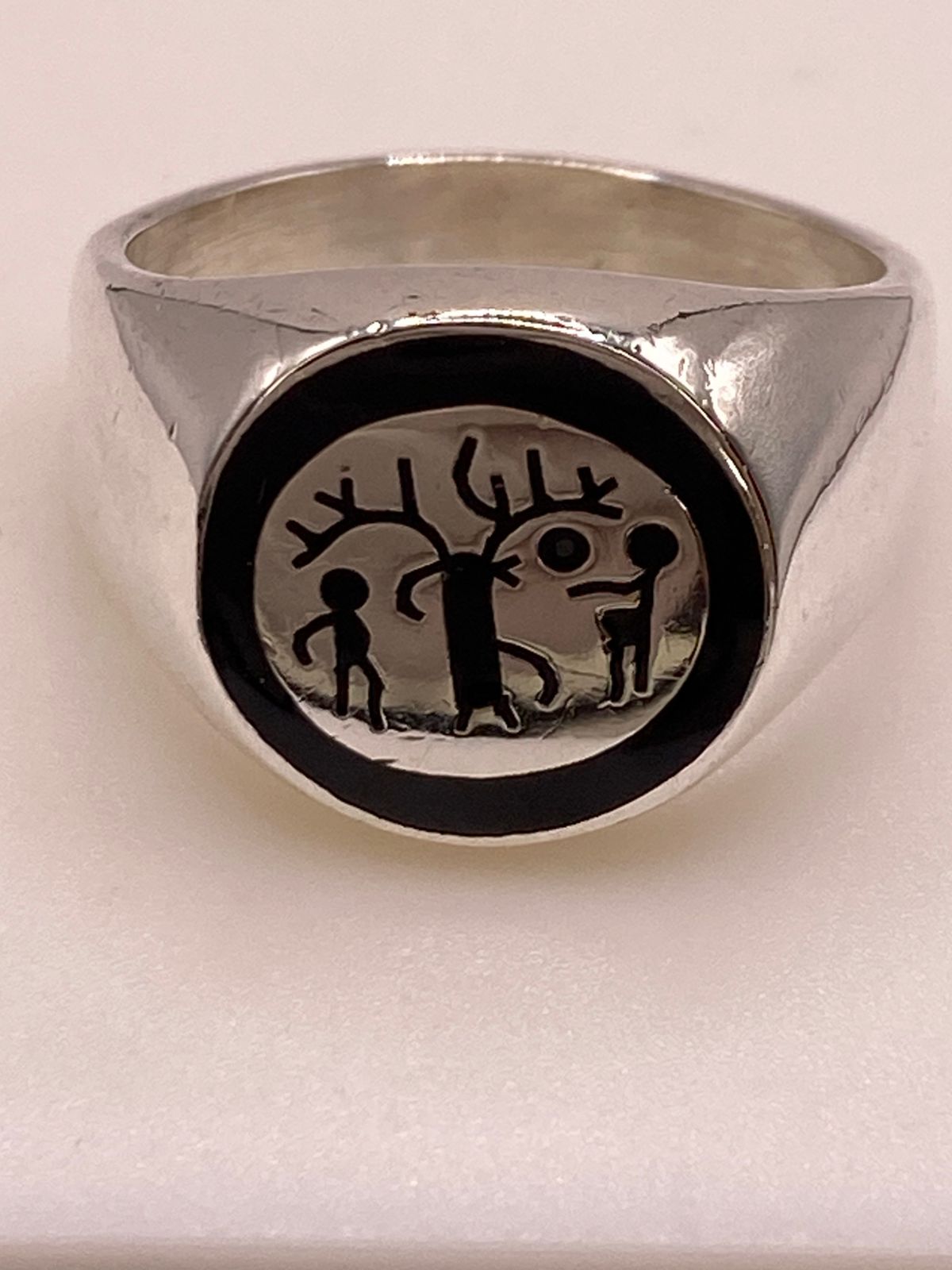 Anillo Árbol de la Vida en Plata .925 con Figuras Humanas