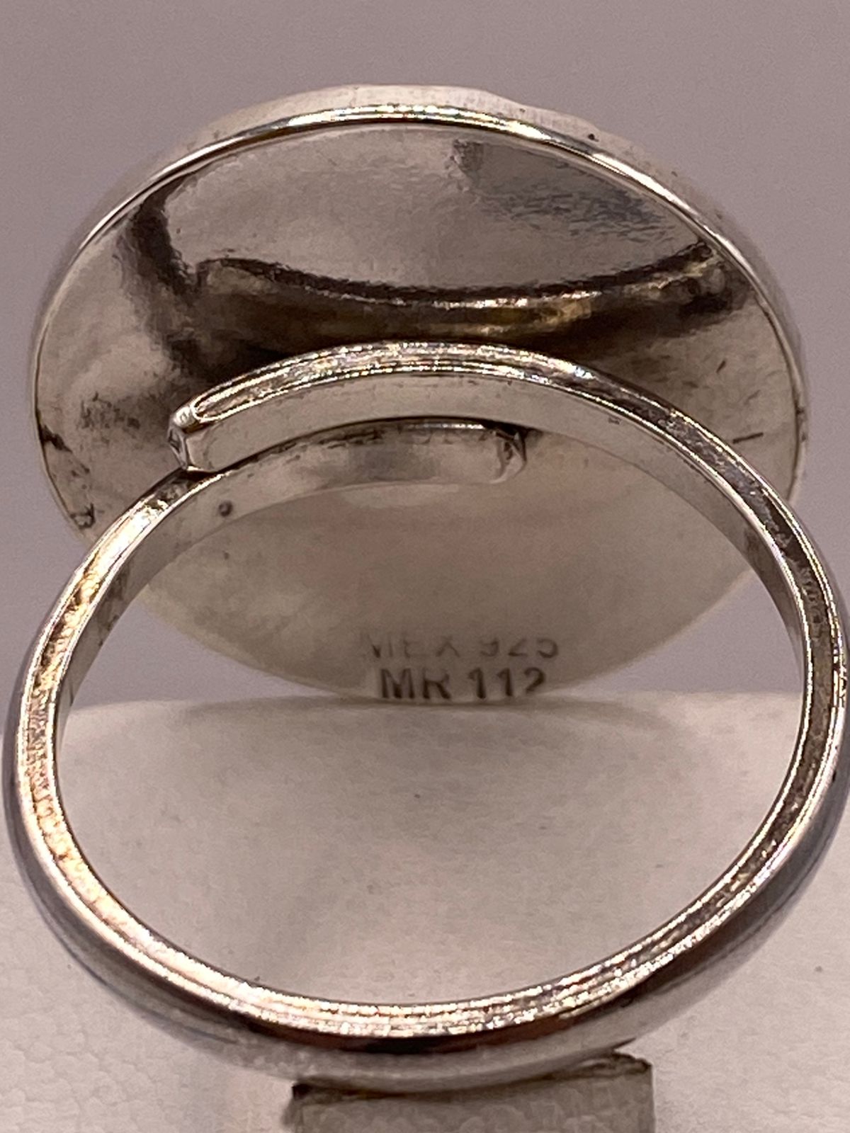 Anillo Artesanal Ajustable en Plata con Calendario Azteca
