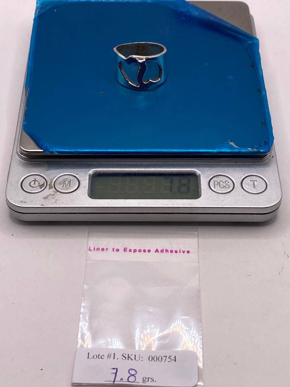 Anillo Artesanal en Plata con Corazón Recortado