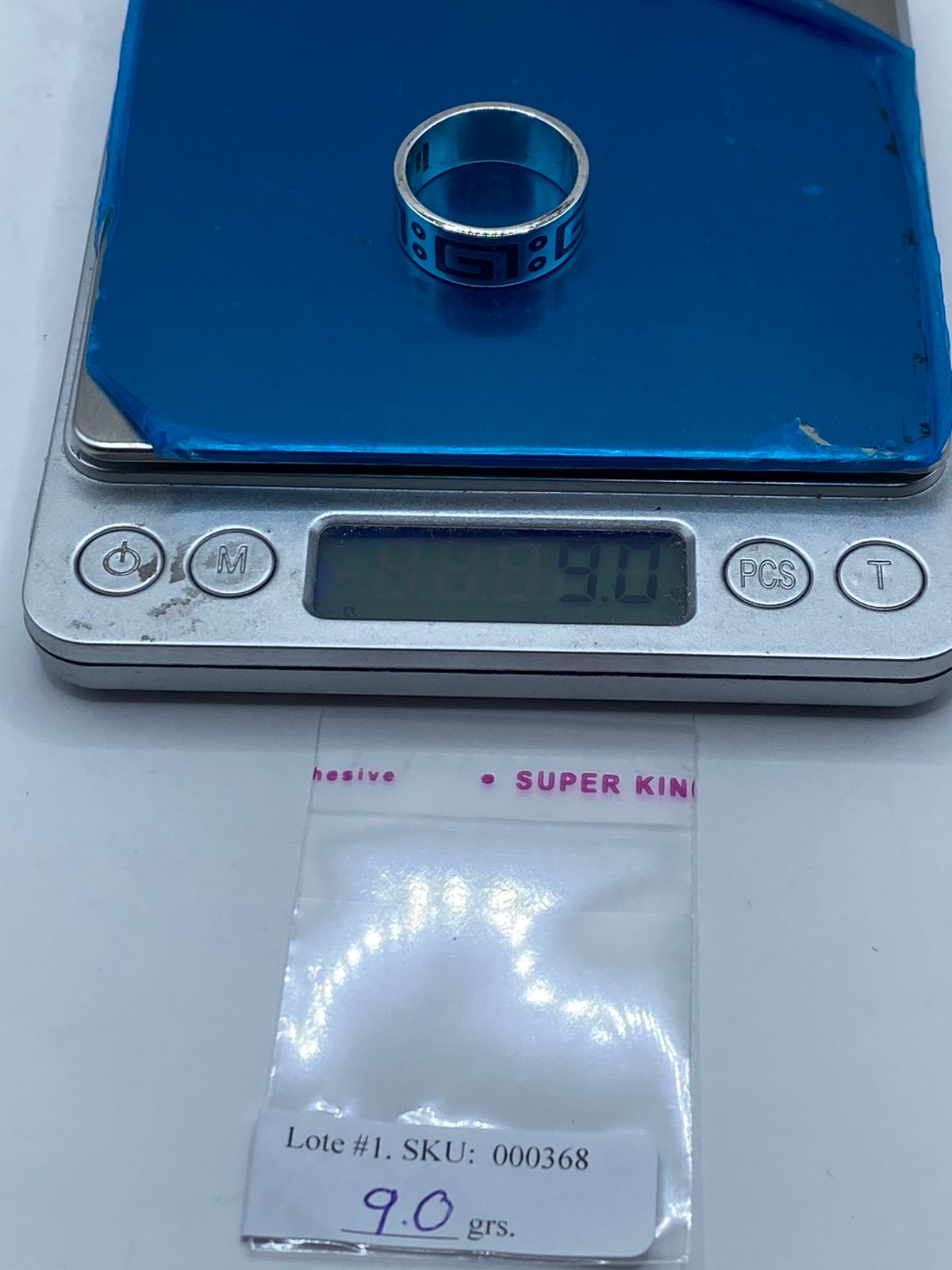 Anillo Artesanal en Plata .925 con Turquesa – Diseño Geométrico