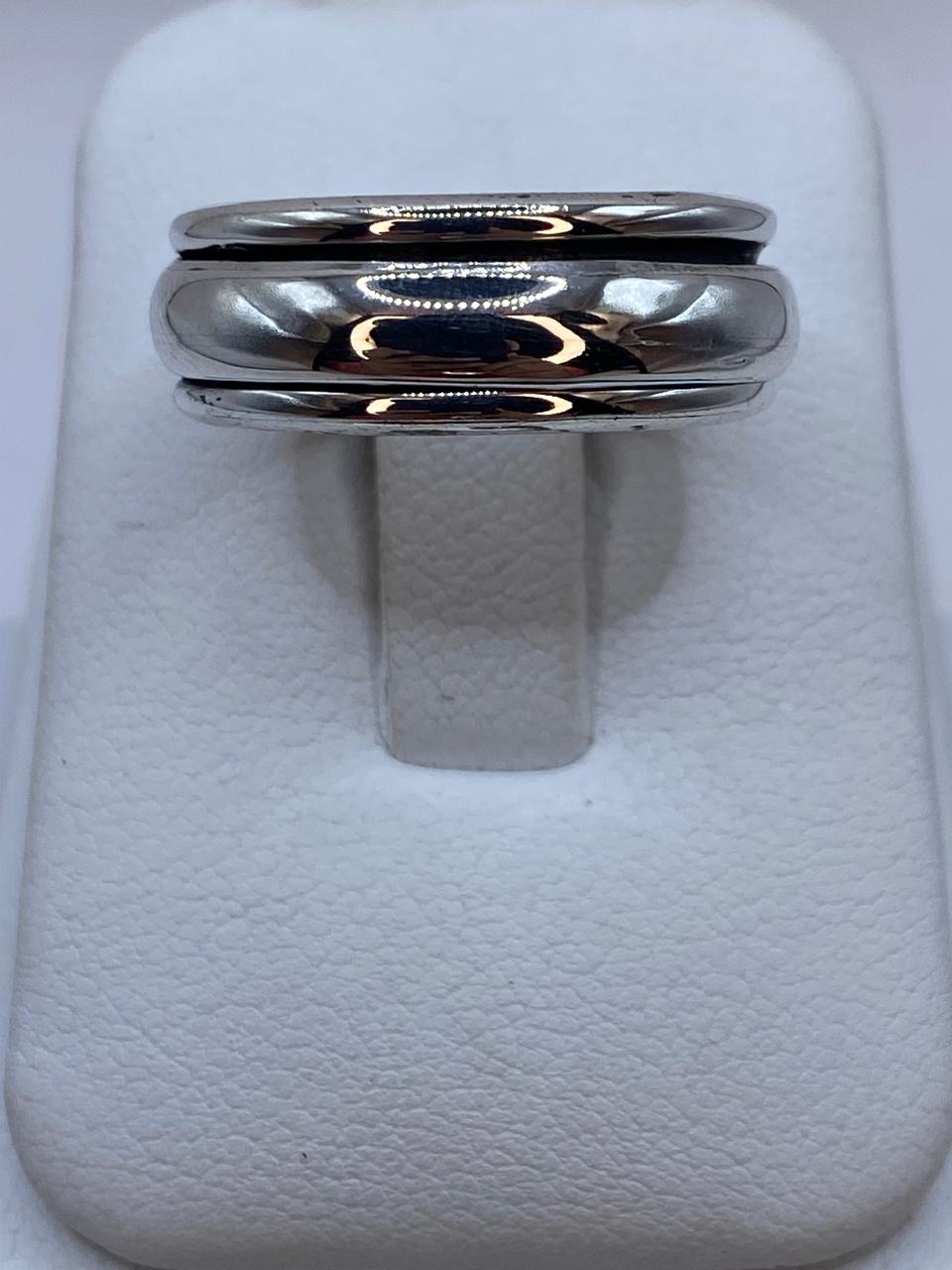 Anillo Banda Giratoria en Plata .925  Diseño Clásico Contemporáneo