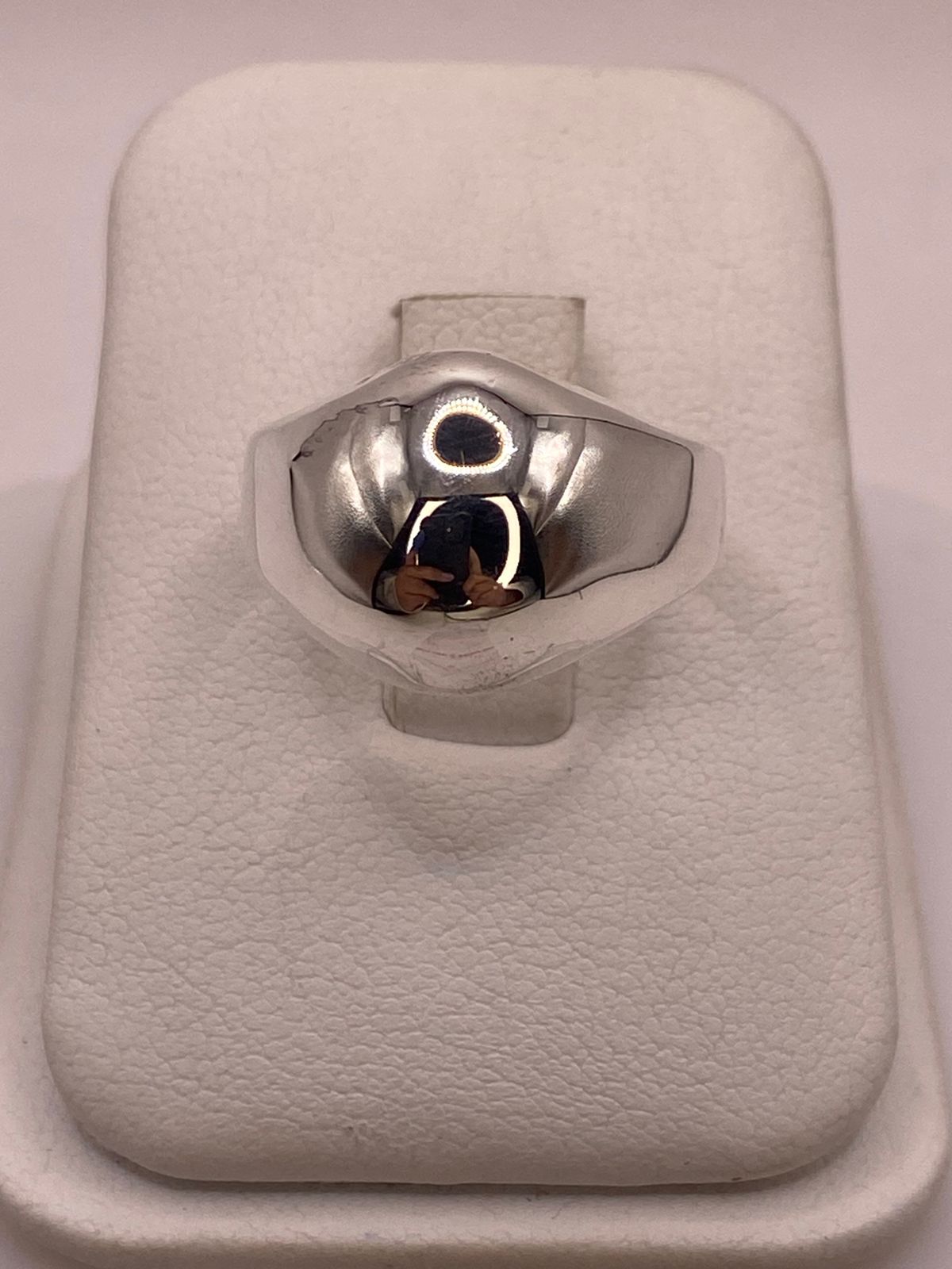 Anillo Bombeado Liso en Plata .925