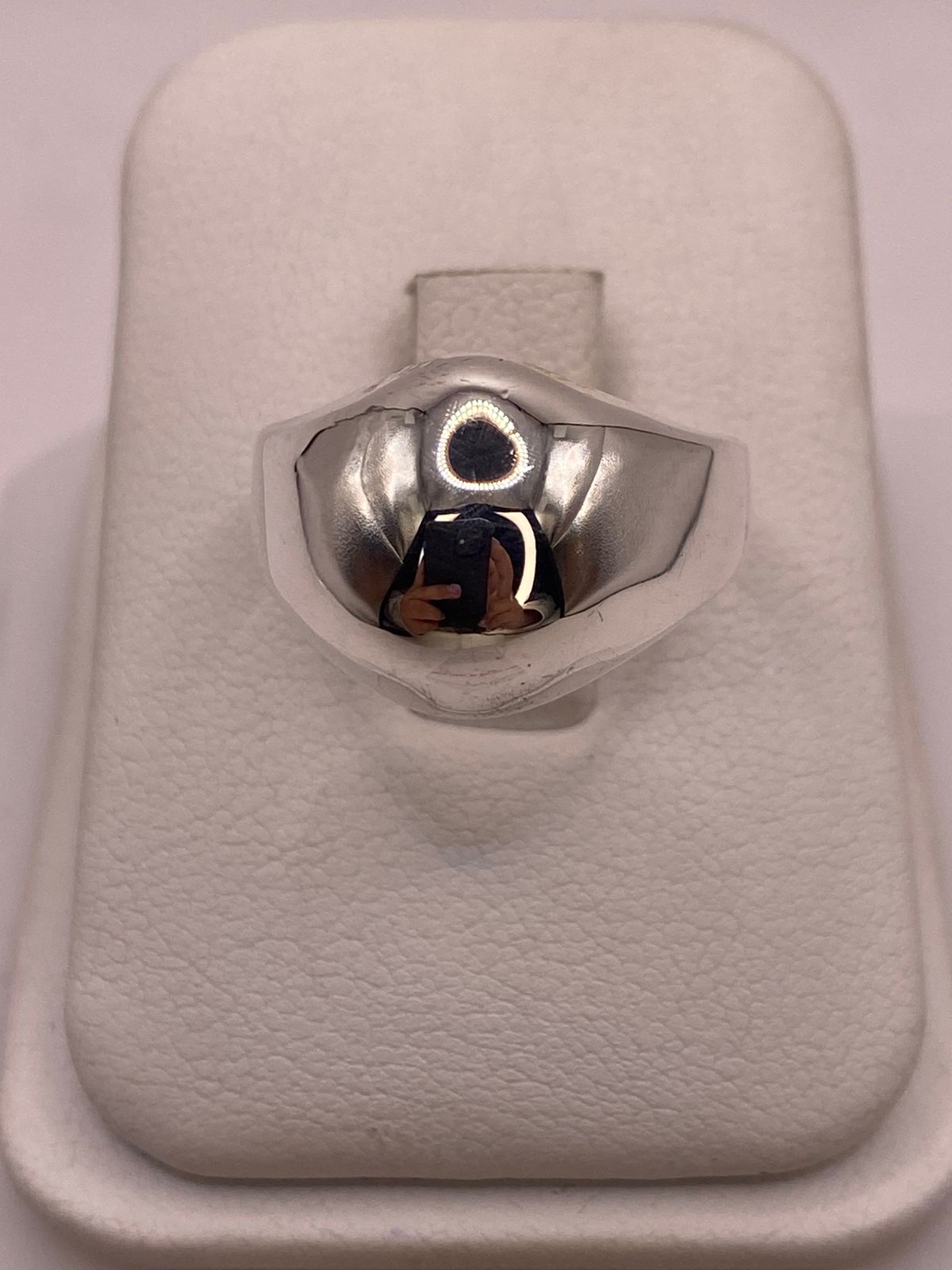 Anillo Bombeado Liso en Plata .925