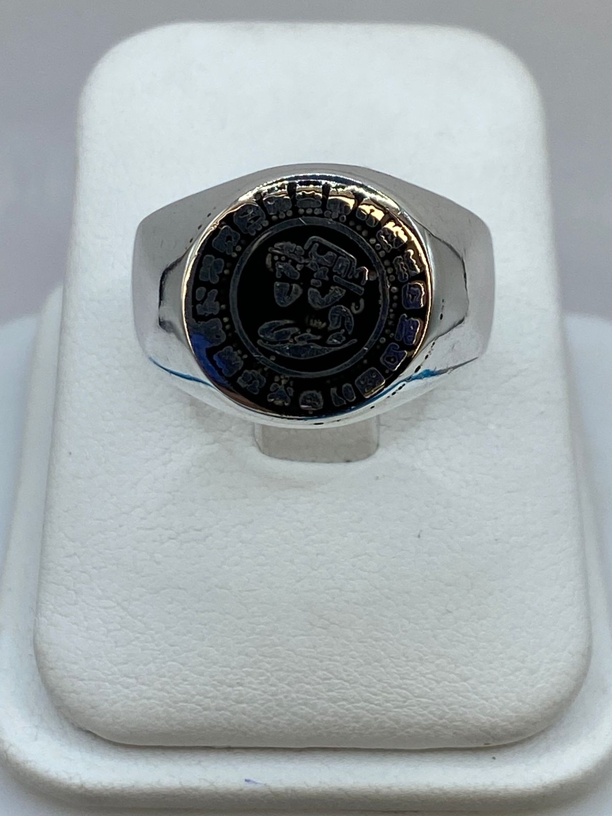 🗿 Anillo Calendario Azteca de Plata .925