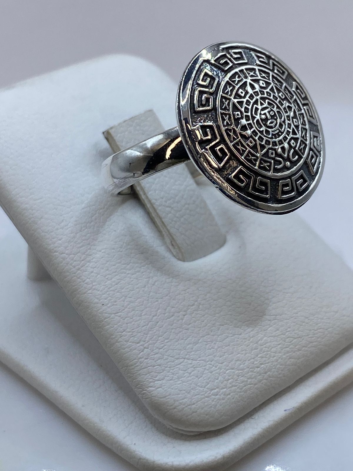 Anillo Calendario Maya en Plata .925