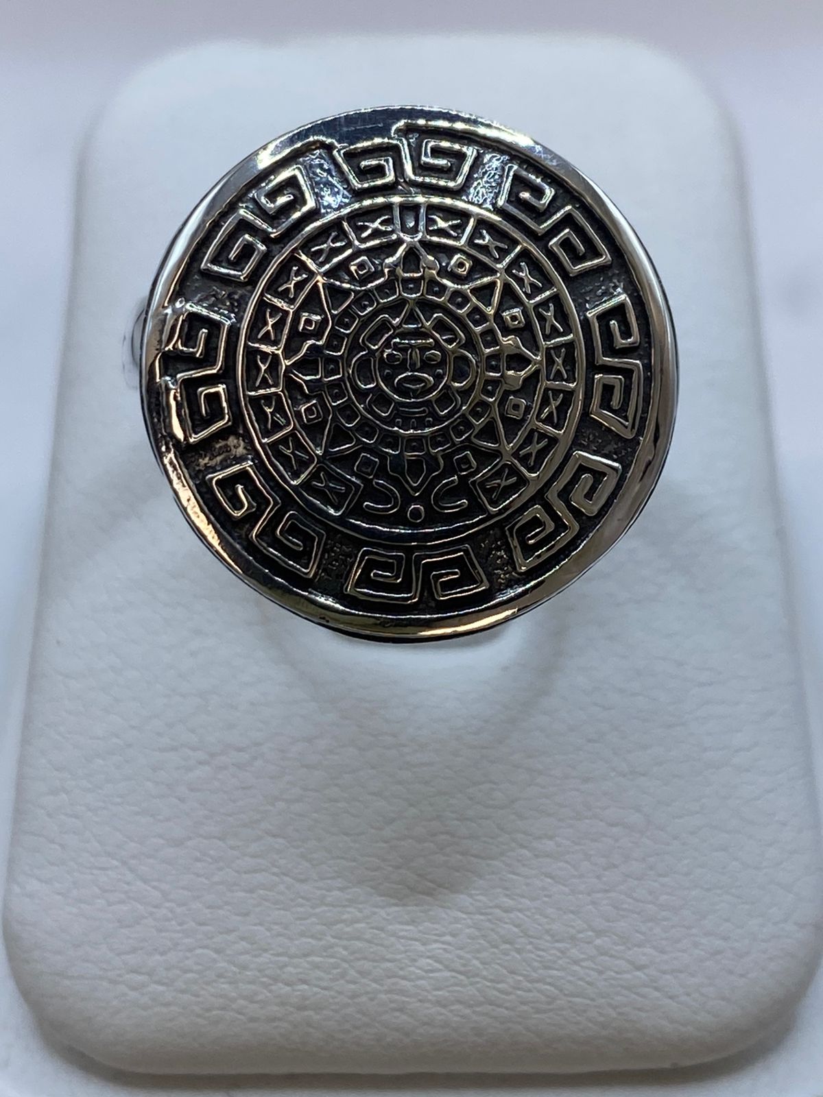 Anillo Calendario Maya en Plata .925