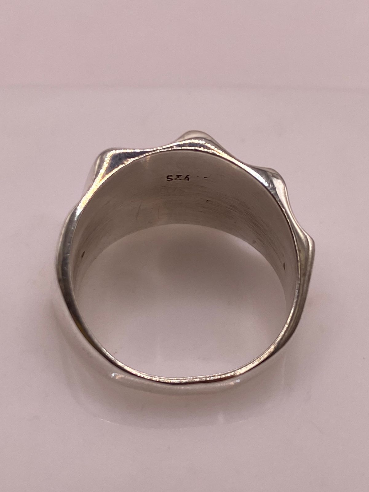 Anillo Contemporáneo Diagonal en Plata .925