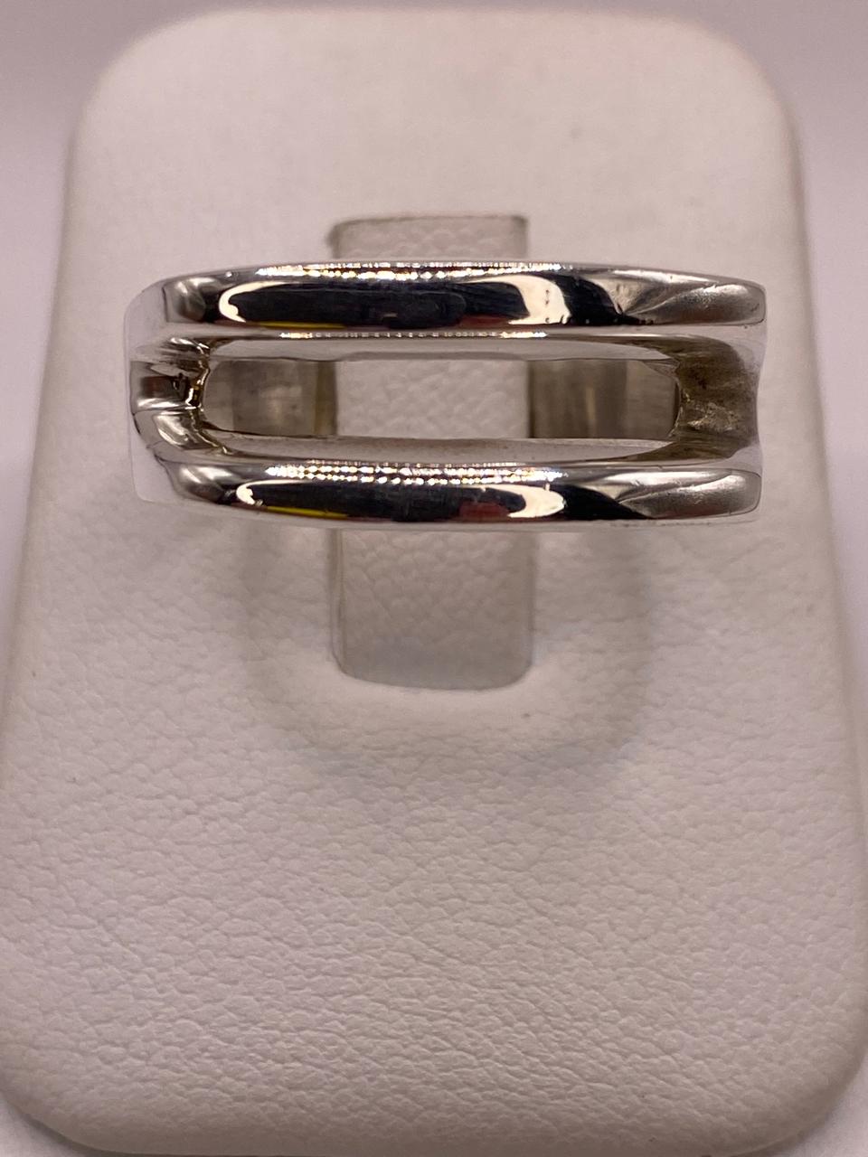 Anillo Doble Banda Abierta en Plata .925