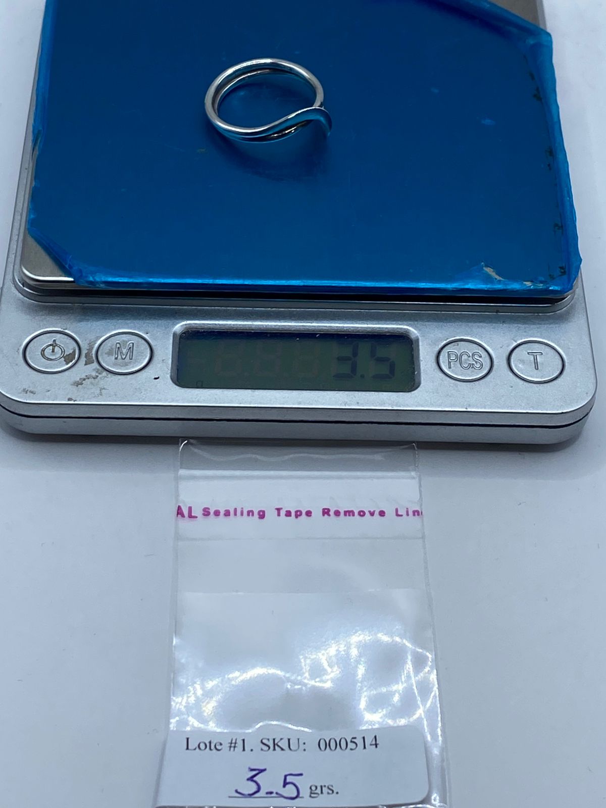 Anillo Doble Banda Entrelazada en Plata .925