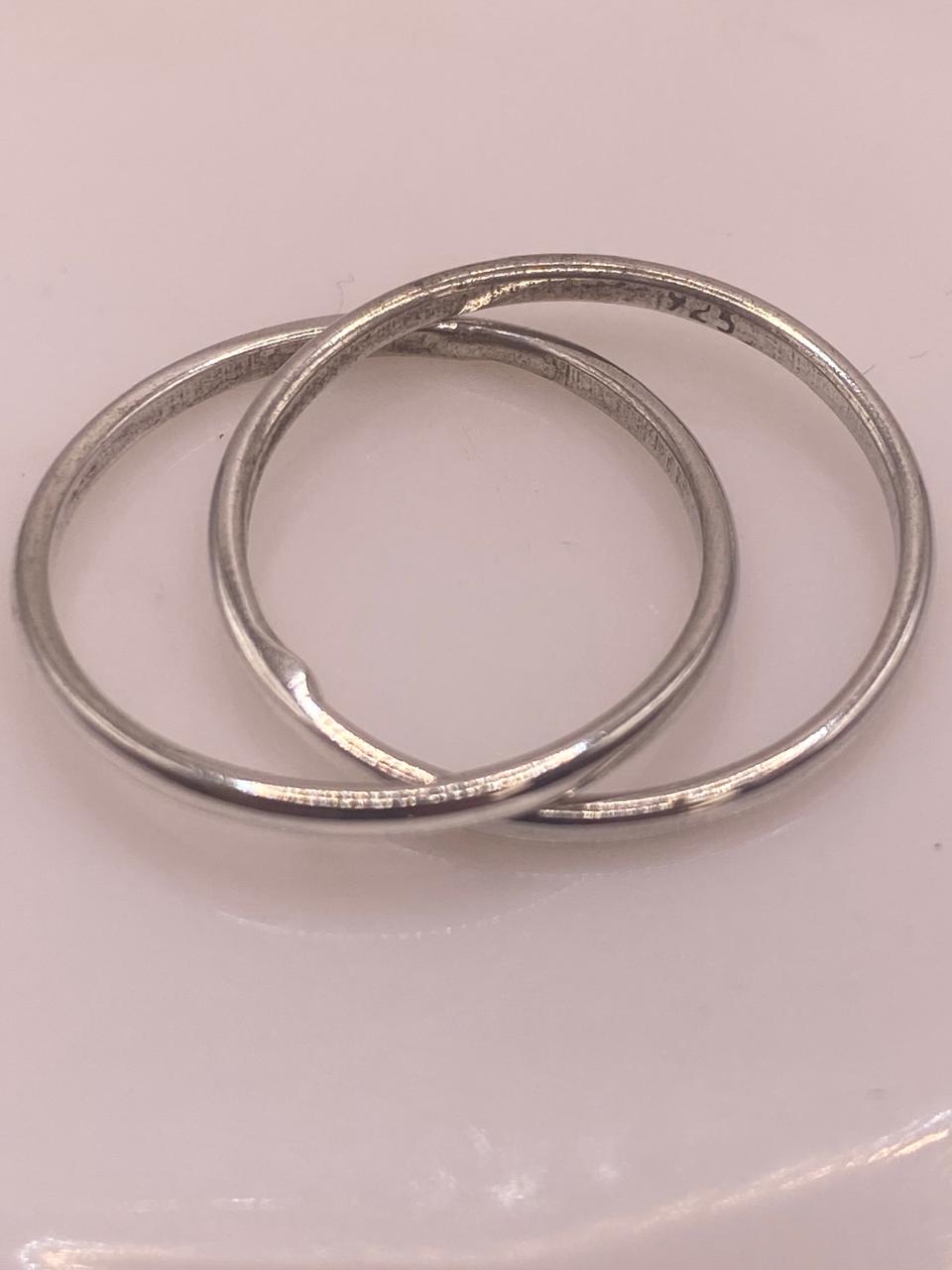 Anillo Doble Entrelazado en Plata .925