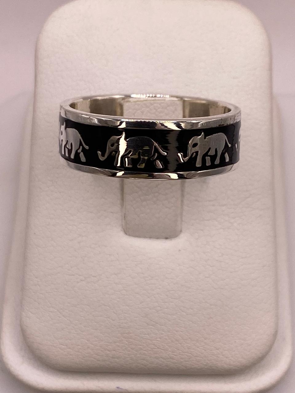 Anillo Elefantes en Plata .925 – Diseño Étnico