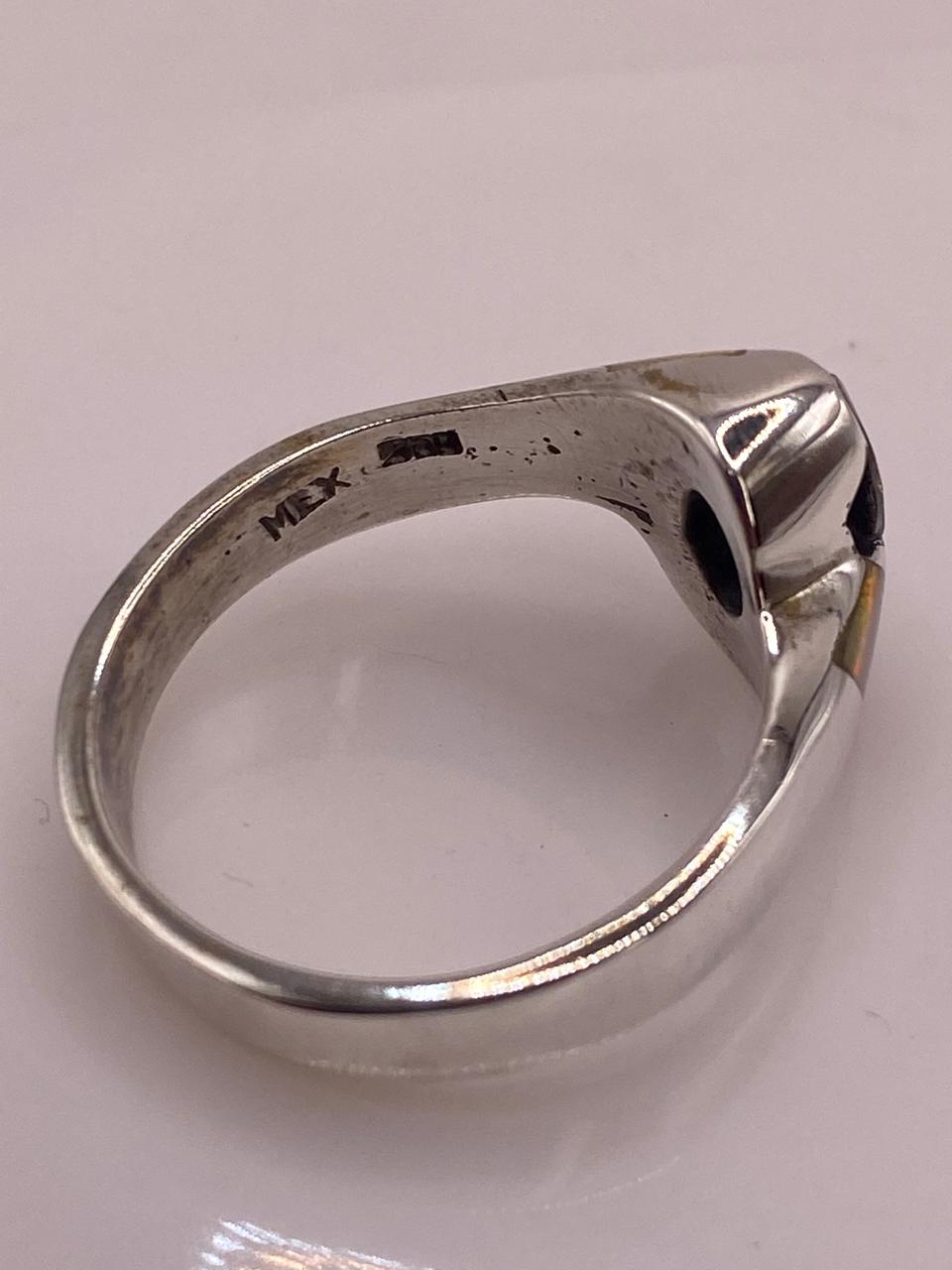 💍✨ Anillo Elegante de Plata 950con Ópalo de Fuego y Zirconia