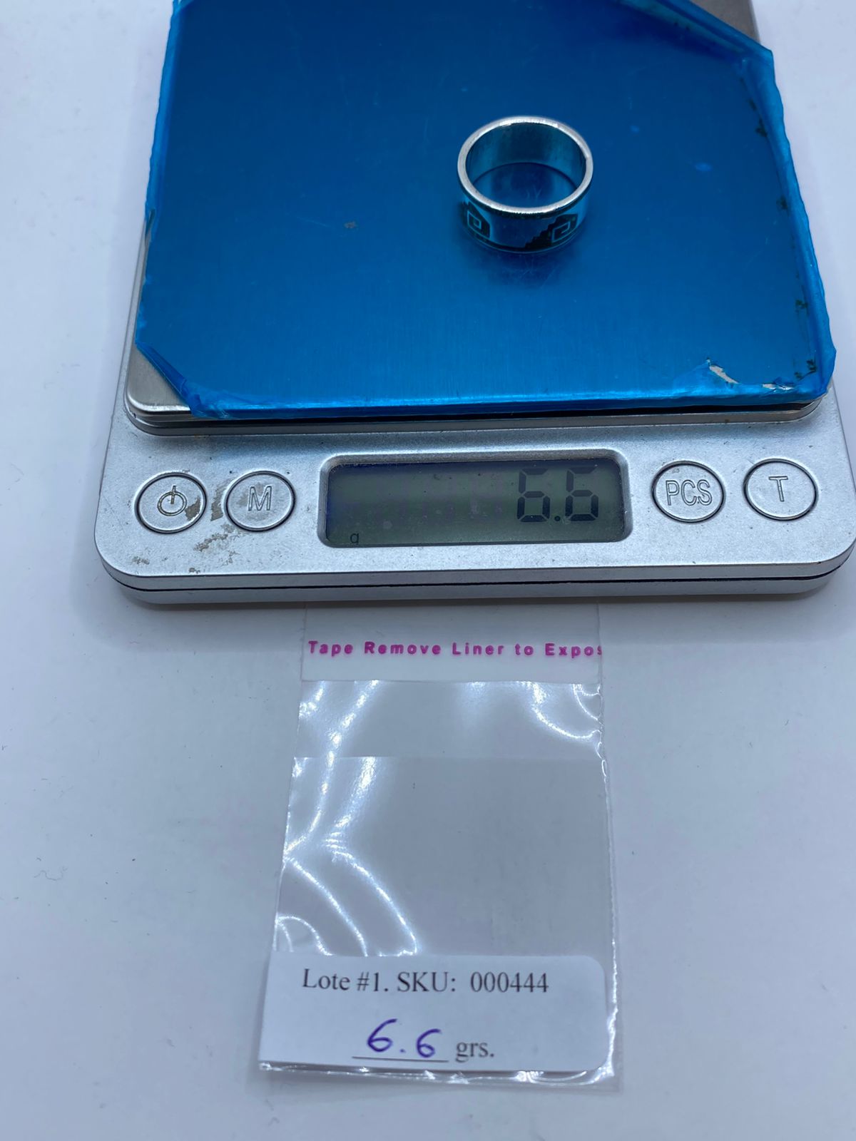 💚 Anillo Escalinata Ancestral de Plata .925 con Malaquita